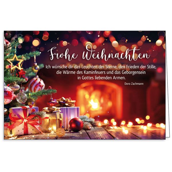 Faltkarte: Gesegnete Weihnachten