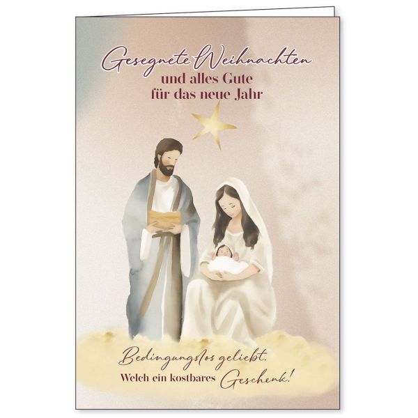 Faltkarte: Gesegnete Weihnachten