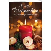 Faltkarte: Fröhliche Weihnachten Joh. 12,46