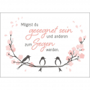 Fensterbild-Postkarten: Mögest du gesegnet, 4 Stück
