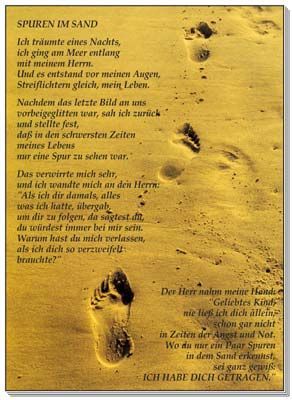 Schlüsselanhänger: Spuren im Sand