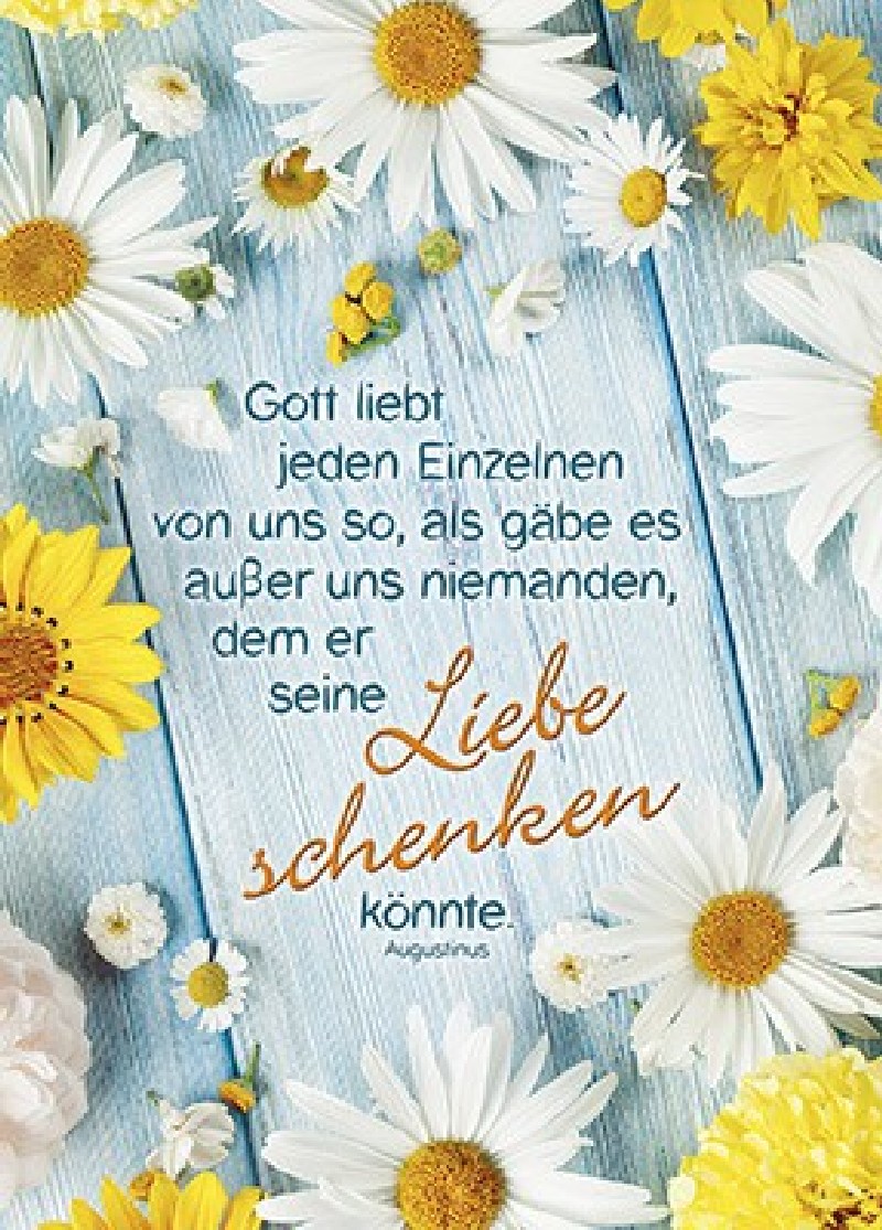 Großposter: Gott liebt jeden Einzelnen