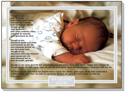 Poster A3: Ein Gedanke Gottes