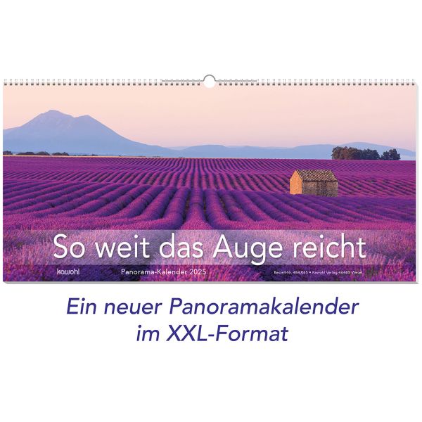 So weit das Auge reicht 2025 - Panorama-Kalender