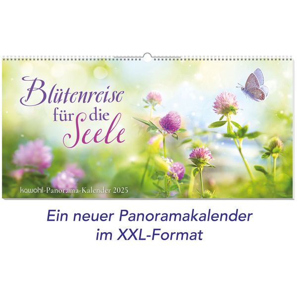 Blütenreise für die Seele 2025 - Panorama-Kalender
