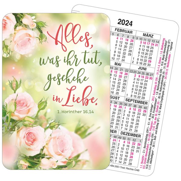 Jahreslosung 2025 - Spielkartenkalender