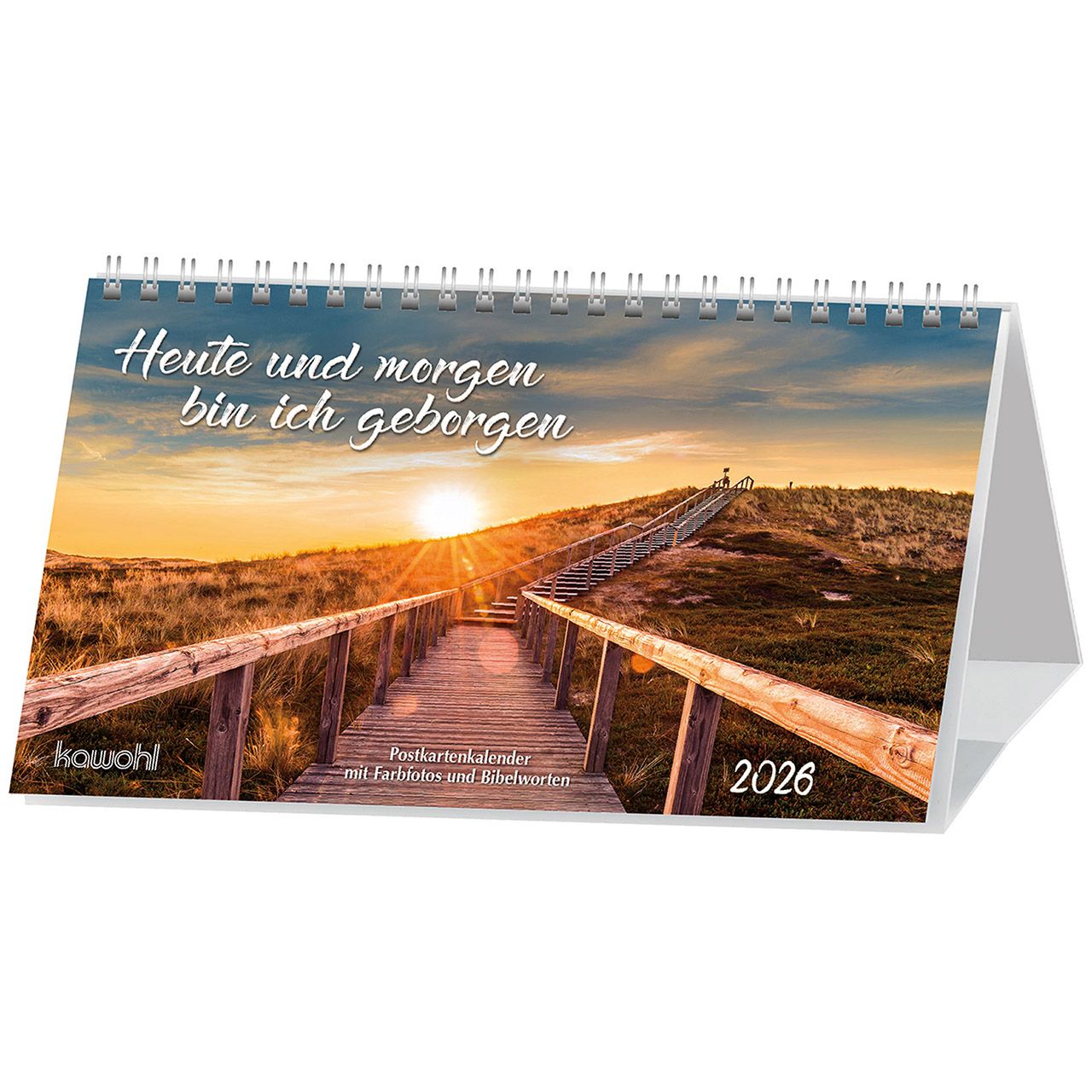 Heute und morgen bin ich geborgen 2026 - Postkartenkalender