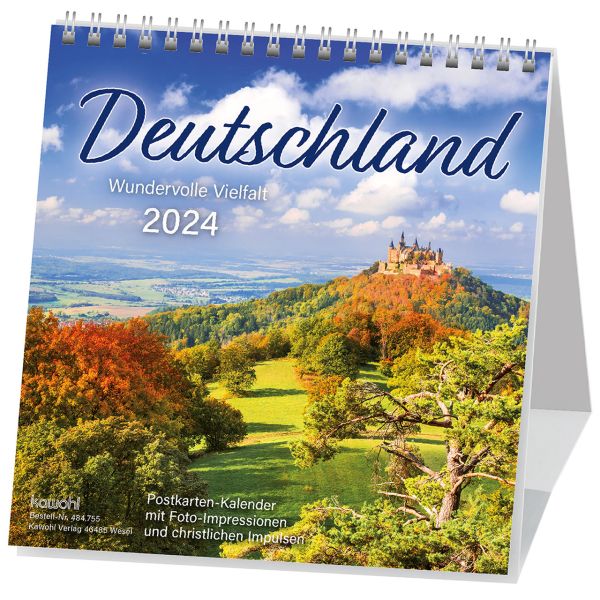Deutschland 2024 - Postkartenkalender