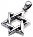 Davidstern Anhänger (Sterlingsilber)|18 mm