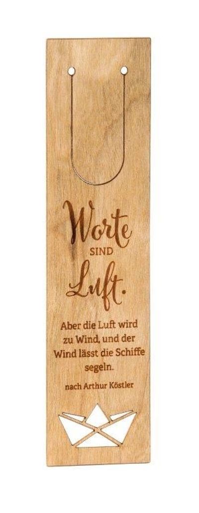 Lesezeichen Worte sind Luft