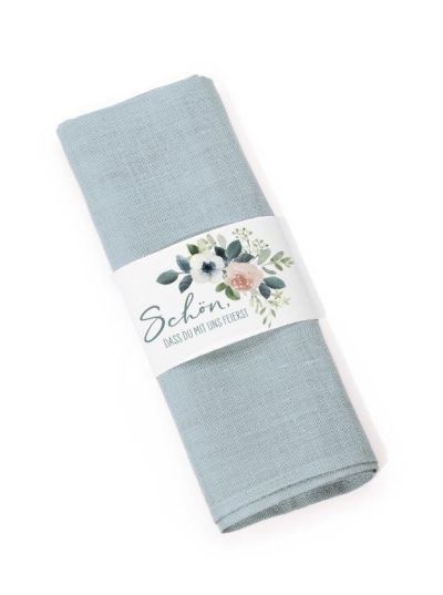 Servietten-Banderole - Blüten