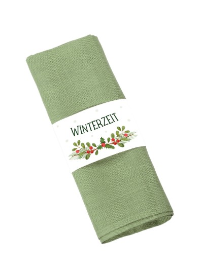 Servietten-Banderole - Winterzeit