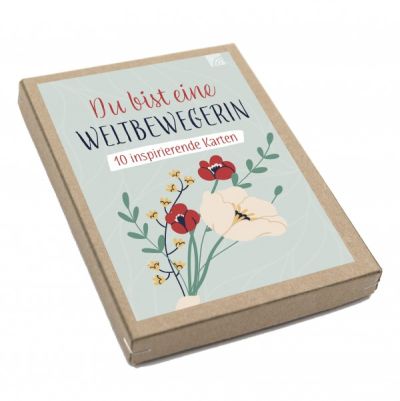Kartenbox - Du bist eine Weltbewegerin