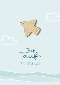 Faltkarte - Zur Taufe sei gesegnet