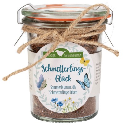 Sommerblumen Saatvogel Schmetterlingsglück