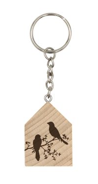 Schlüsselanhänger Vögel auf Zweig
