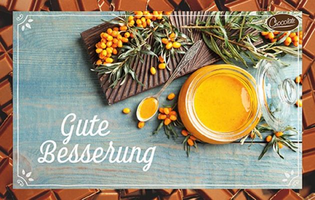 Schokokarte - Gute Besserung
