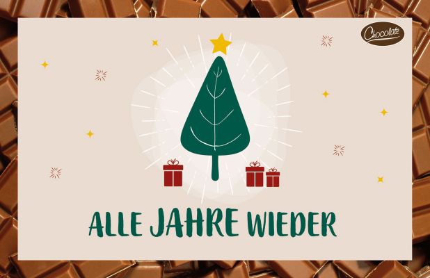 Schokokarte - Alle Jahre wieder