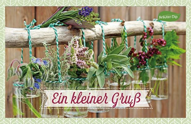 Kräuter-Dip-Karte - Ein kleiner Gruß