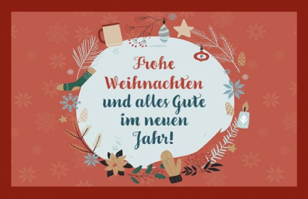 Glühweinkarte - Frohe Weihnachten