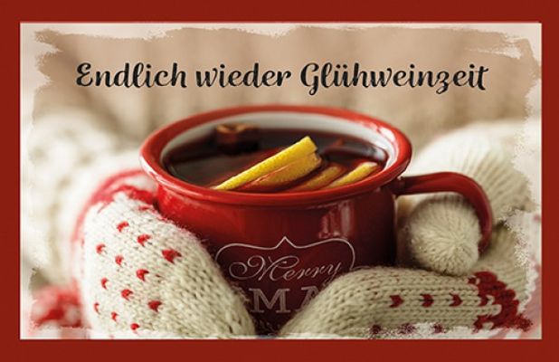 Glühweinkarte - Endlich wieder Glühweinzeit