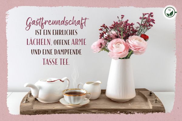 Teekarte - Gastfreundschaft
