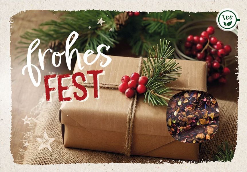 Teekarte - Frohes Fest