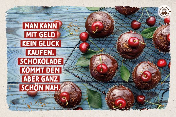 Schokokarte - Man kann mit Geld kein Glück kaufen..