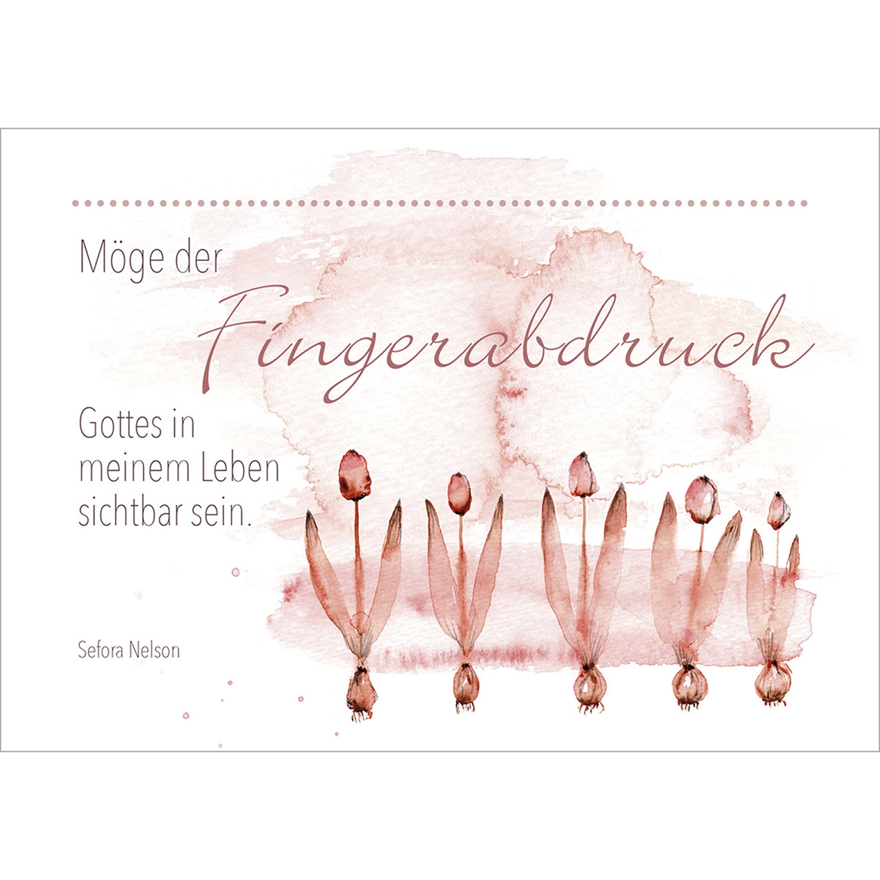 Postkarten Fingerabdruck 4er-Serie