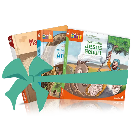 Mach mit!  3 im Set: Wir kitzeln Samuel + Wir bauen eine Arche + Wir feiern Jesus Geburt     Die interaktiven Pappebücher für Kinder ab 18 Monaten