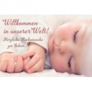 Willkommen in unserer Welt! - Motiv Baby (CD-Card)|Herzliche Glückwünsche zur Geburt