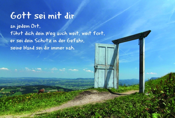 Gott sei mit dir - Faltkarte