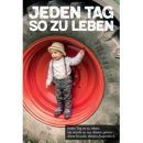 Jeden Tag so zu leben - Motiv Traktor (Faltkarte)