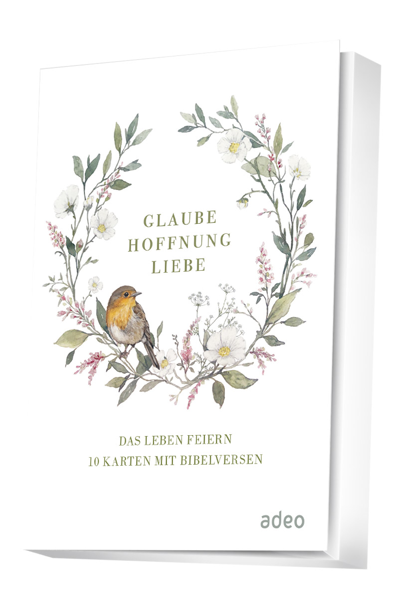 Glaube, Hoffnung, Liebe - Faltkartenset|Das Leben feiern. 10 Karten mit Bibelversen.