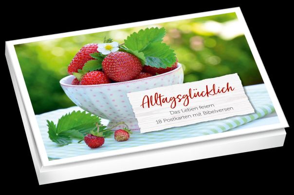 Alltagsglücklich - Postkartenset|Das Leben feiern - 18 Postkarten mitBibelversen.