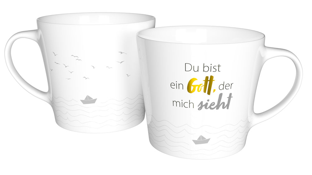Du bist ein Gott, der mich sieht - Tasse