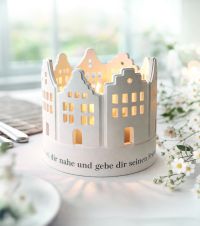 Segen  Windlicht aus Porzellan