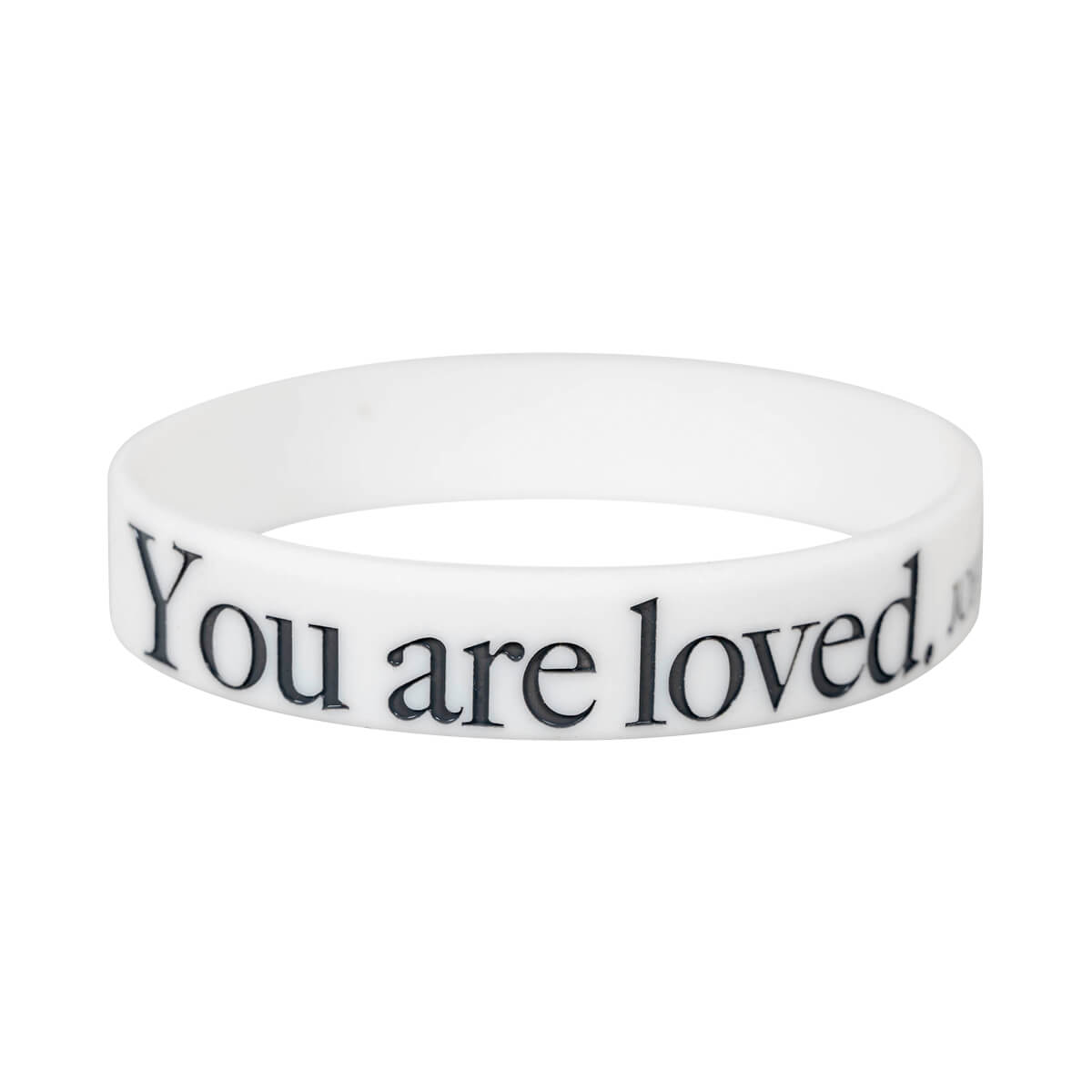 Armband You are loved - weiß