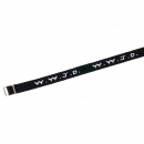 Armband WWJDgewebt - schwarz