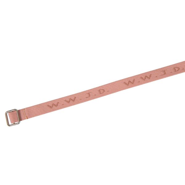 Armband WWJD gewebt - rosa