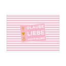 Postkarte Glaube, Liebe, Hoffnung - Konfirmation