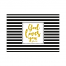 Postkarte God loves you - neutral