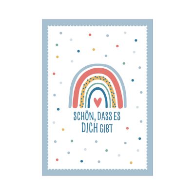 Postkarte Regenbogen