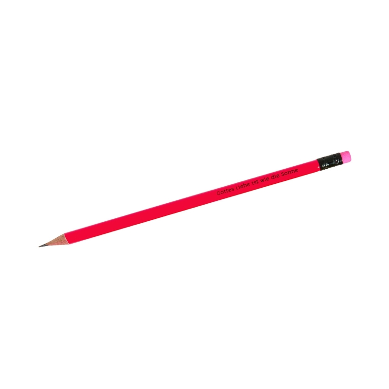 Bleistift Gottes Liebe ist wie die Sonne - neonpink