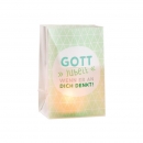 Glas-Windlicht-Dekotüten - Gott jubelt...