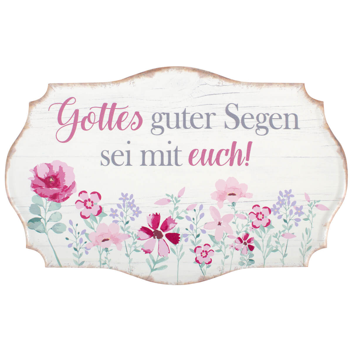 Metallschild Gottes guter Segen