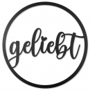 Wandbild geliebt