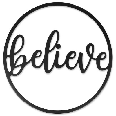 Wandbild believe