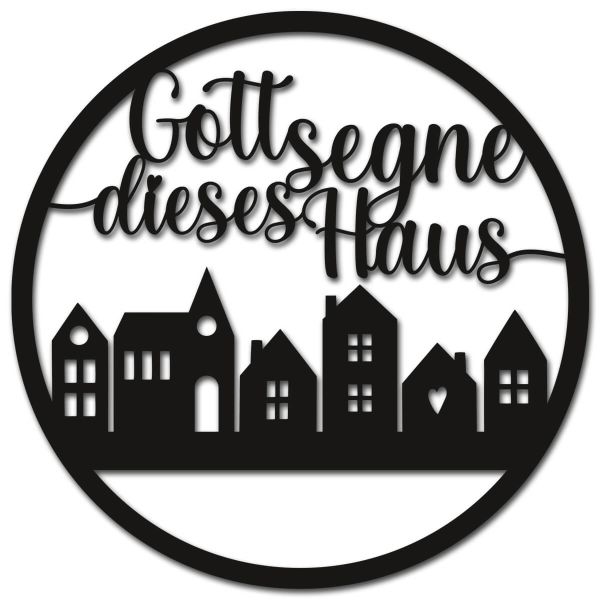 Wandbild Häuser