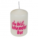 Kerze Du bist wunderbar